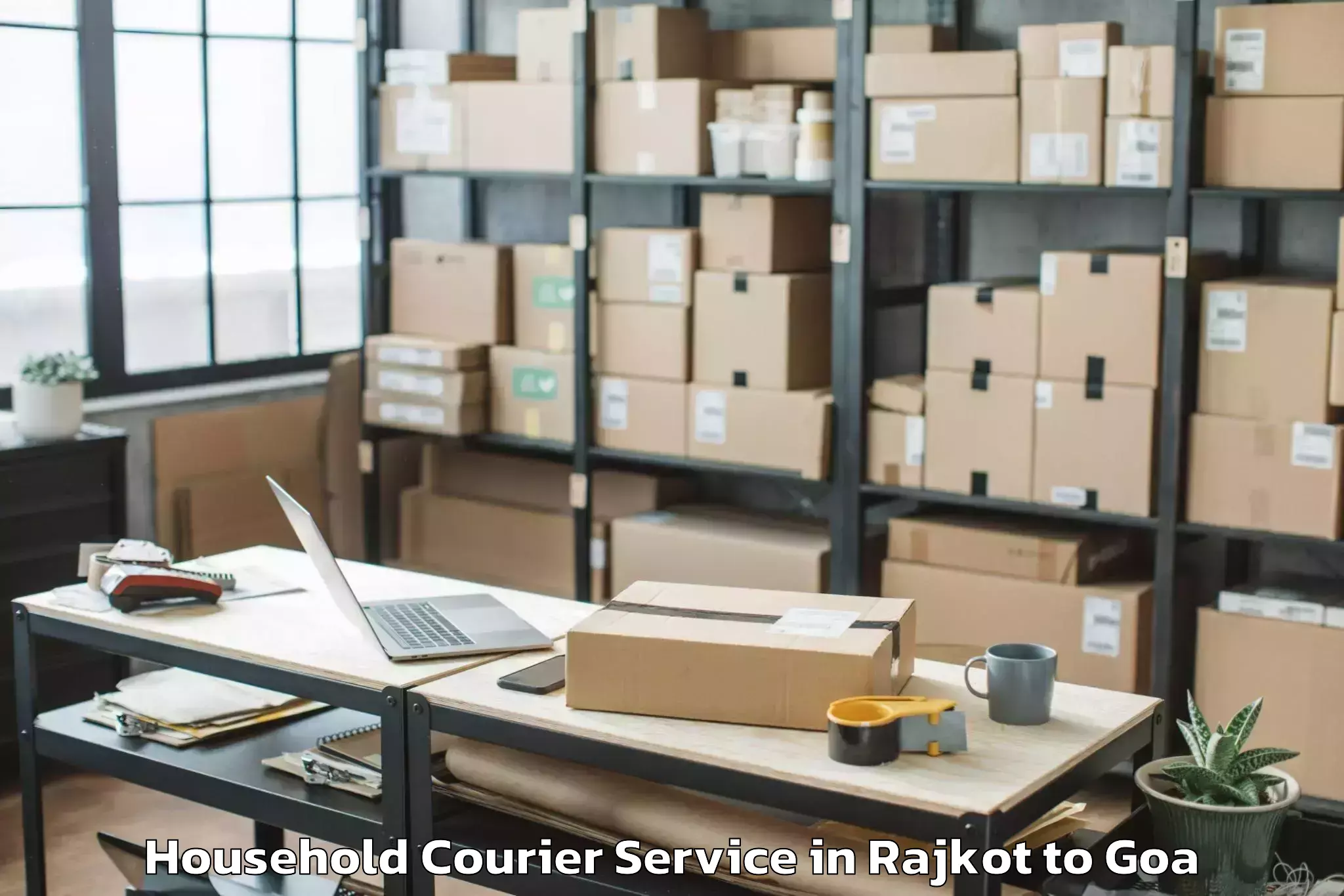 Expert Rajkot to Dicholi Household Courier